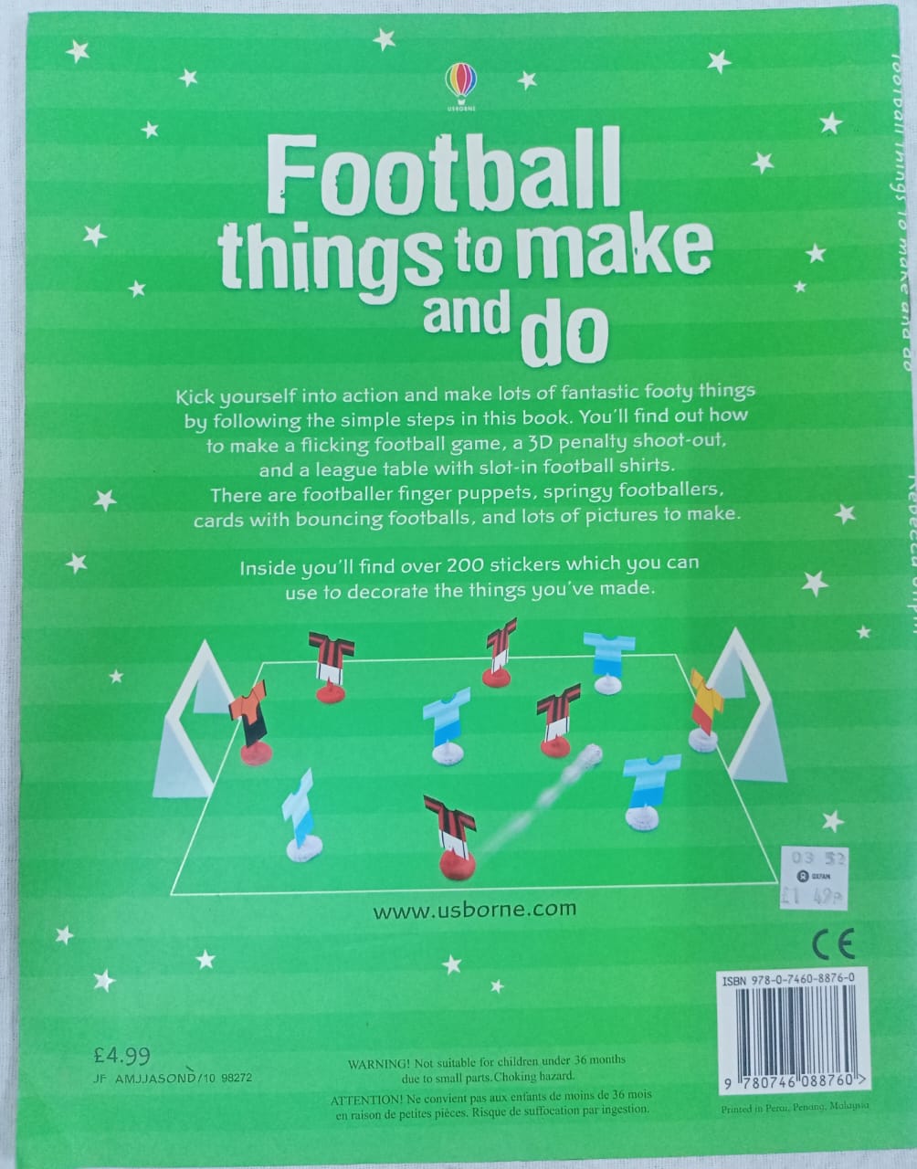 FOOTBALL THING TO MAKE AND DO (USBORNE)